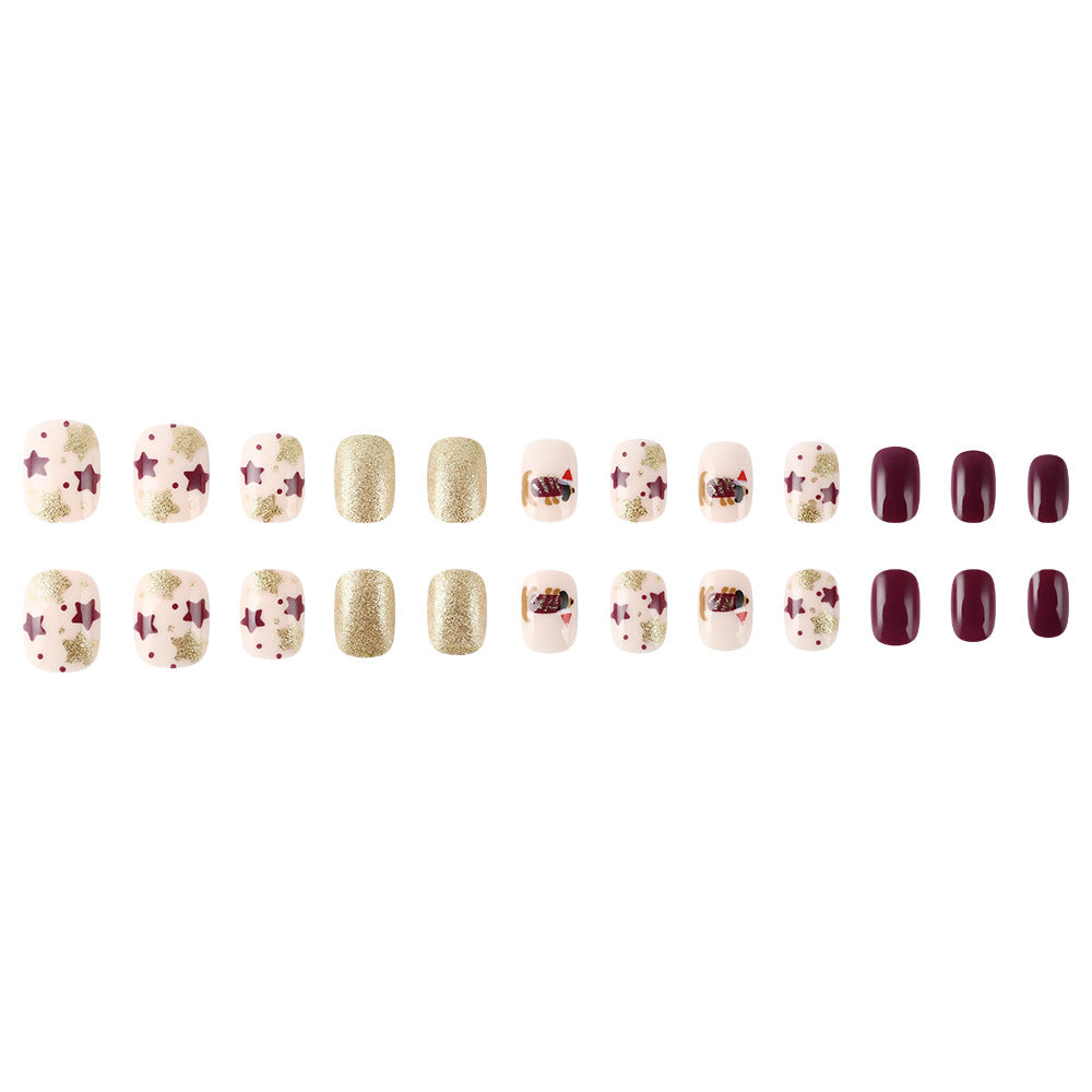Festive Glitter Nail Art Kalsten