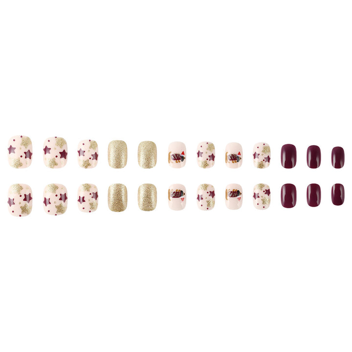 Festive Glitter Nail Art Kalsten