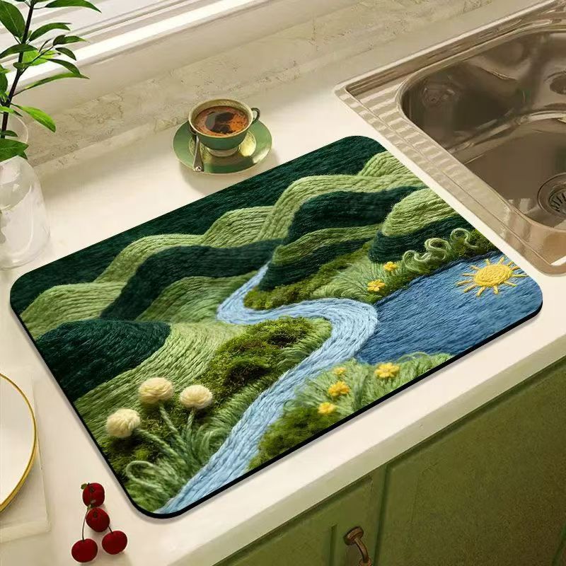 Stylish Abstract Kitchen Mat
