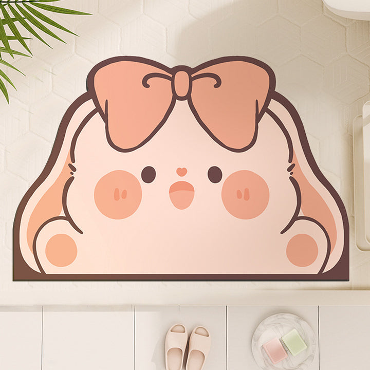Cute Cartoon Dog-Shaped Bath Mat Kalsten