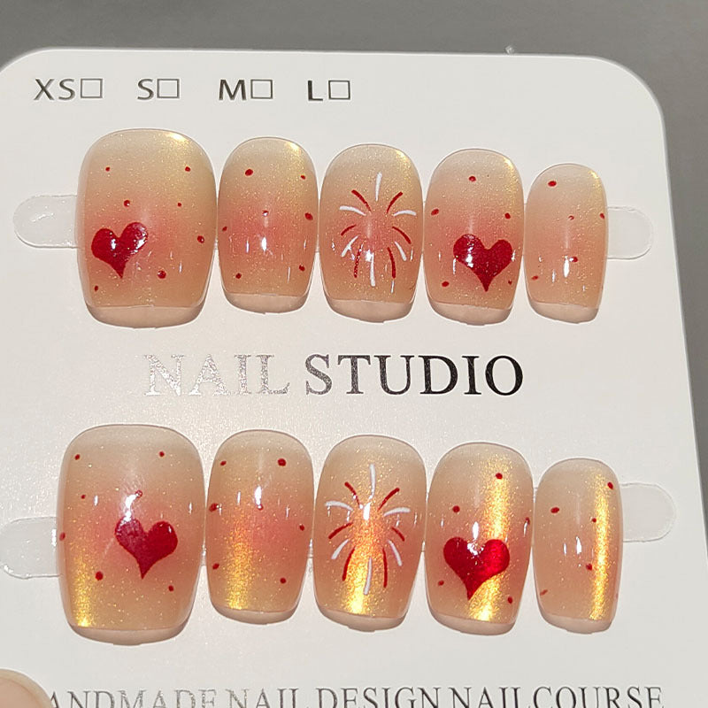 Elegant French Tip Press-On Nail Set Kalsten