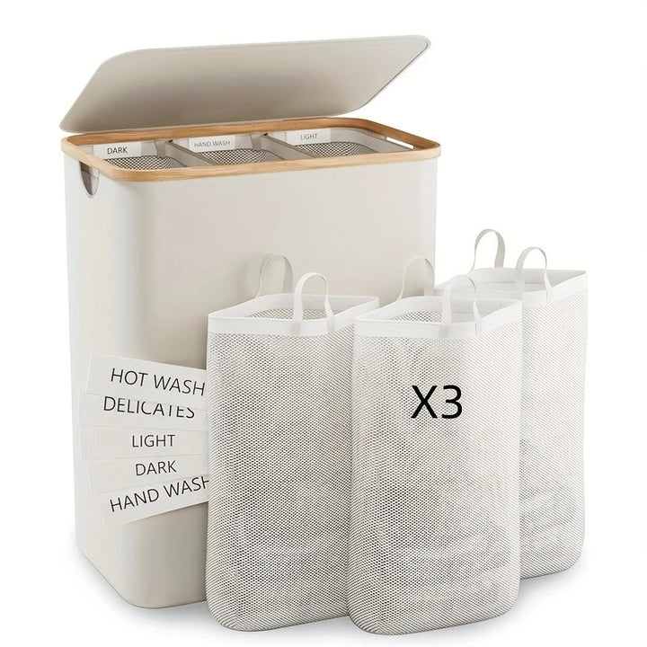 Laundry separation system with practical lid and compartments Kalsten