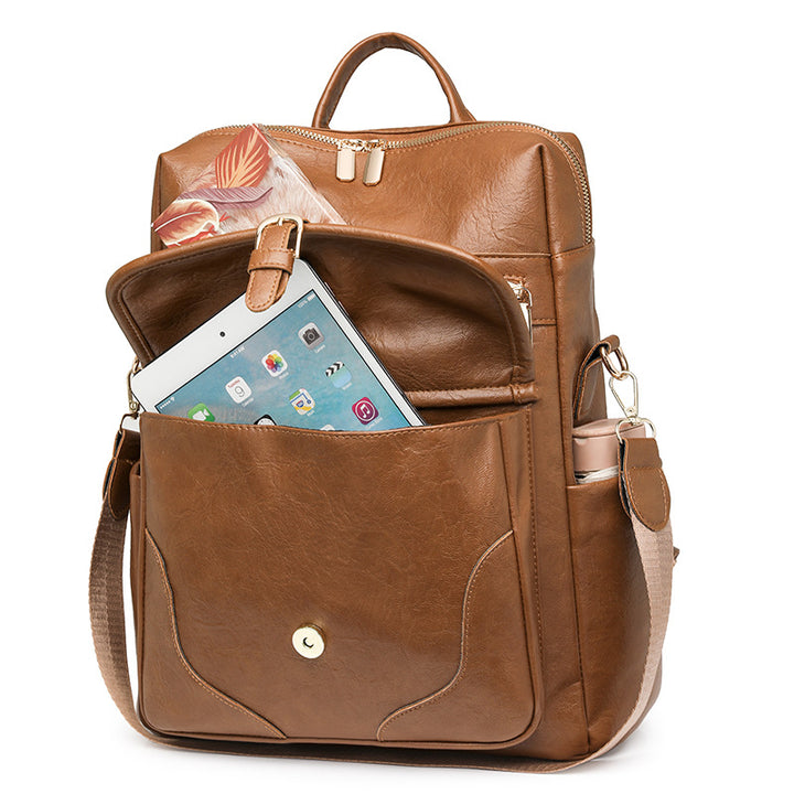 Versatile Leather Backpack Kalsten