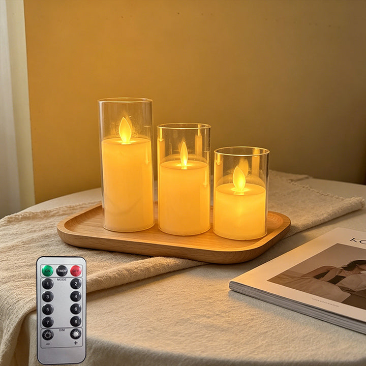 LED Scented Candle with Flame Effect Kalsten
