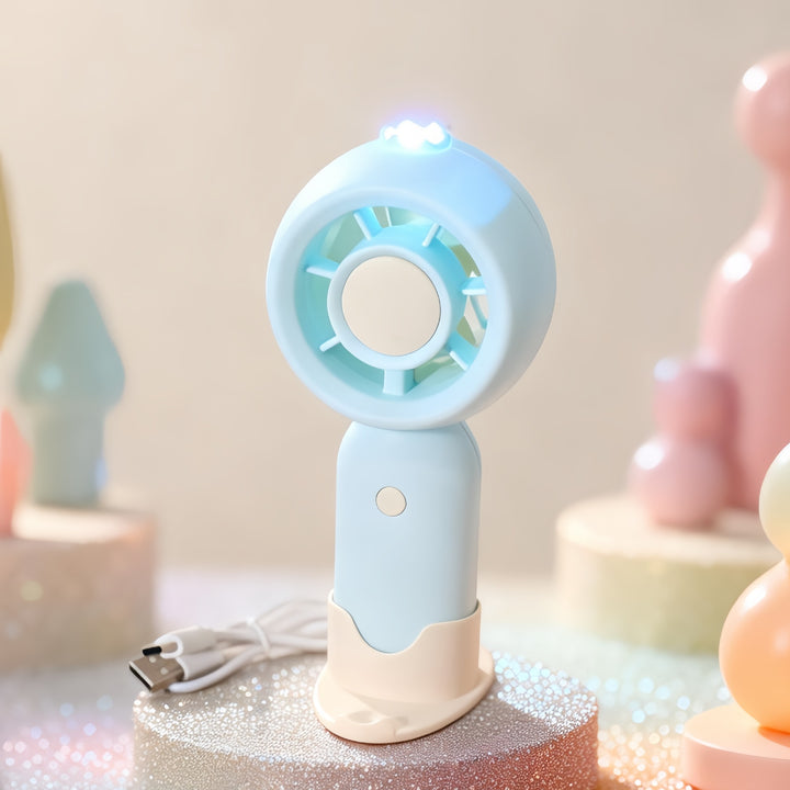Portable Mini Fan with LED Lighting and USB Charging Function Kalsten