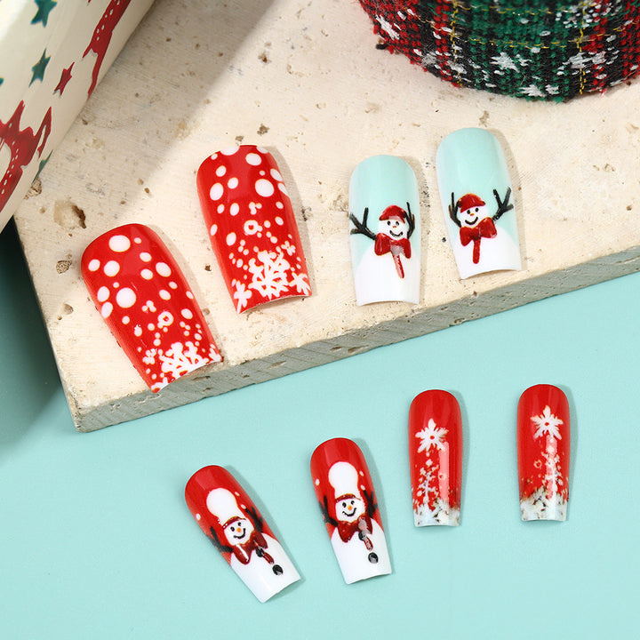 Artificial nails with festive Christmas designs Kalsten