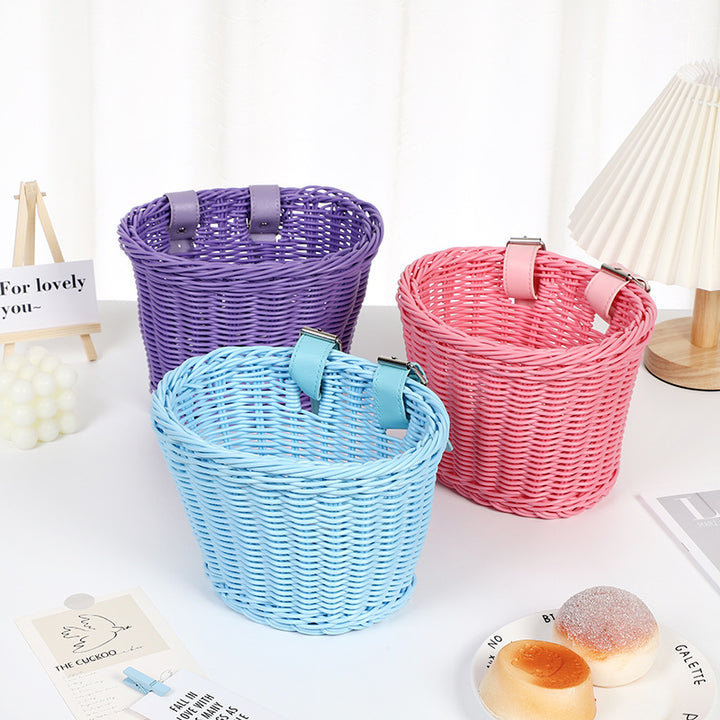 Woven Storage Basket with Handles Kalsten