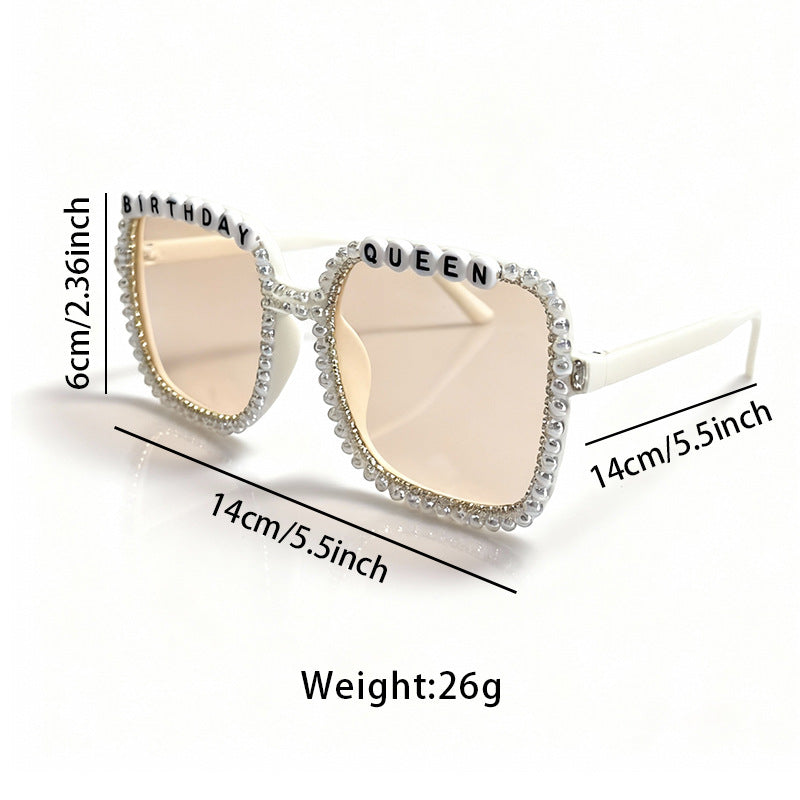 Statement Pearl-Embellished Sunglasses Kalsten