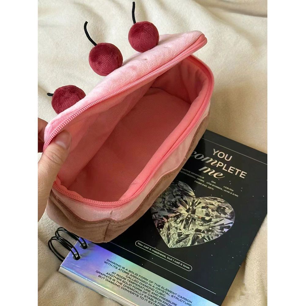 Plush Dessert-Themed Pencil Pouch