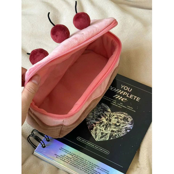 Plush Dessert-Themed Pencil Pouch