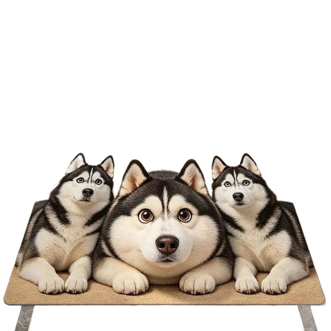 Corgi-Themed Plush Area Rug Kalsten