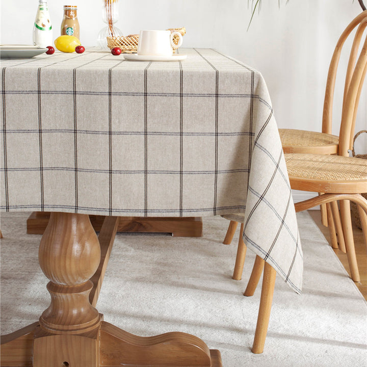 Modern Classic Checkered Tablecloth