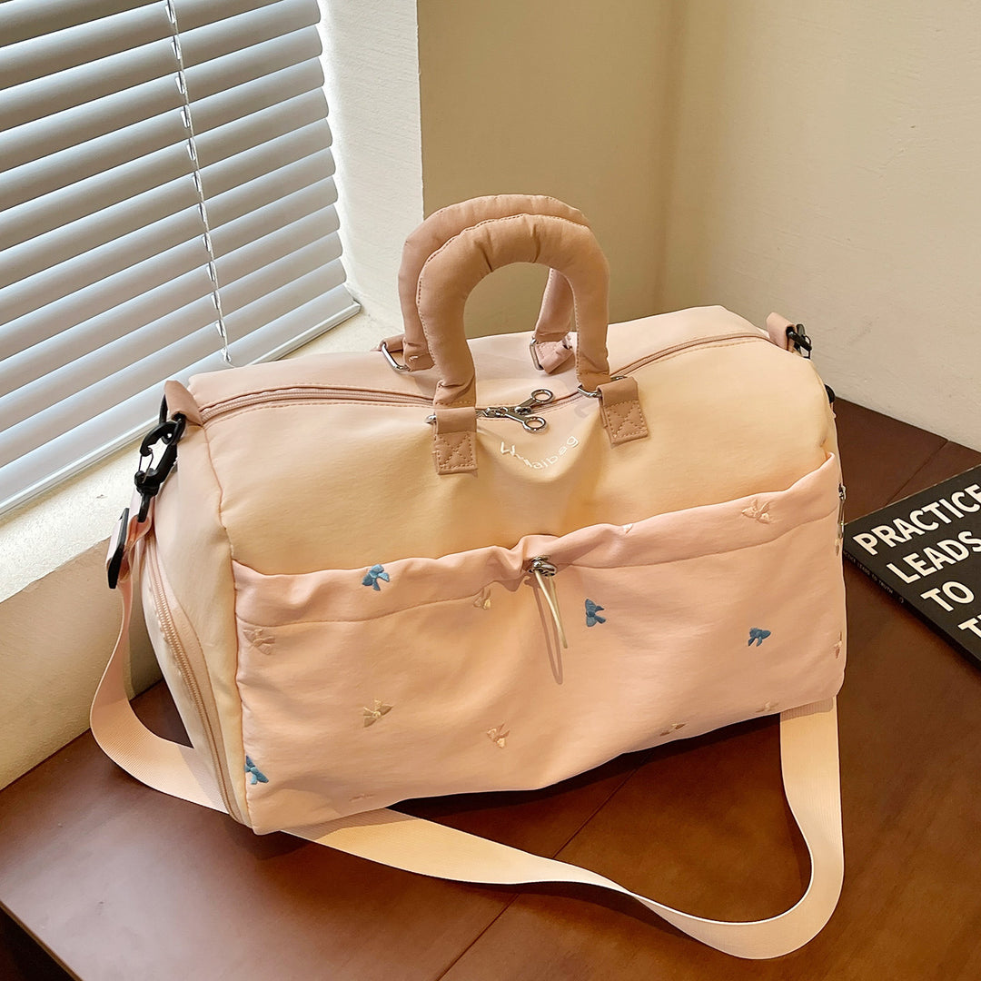Multifunctional Embroidered Duffel Bag Kalsten