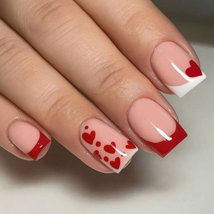 Artistic Heart-Themed Nail Design Kit