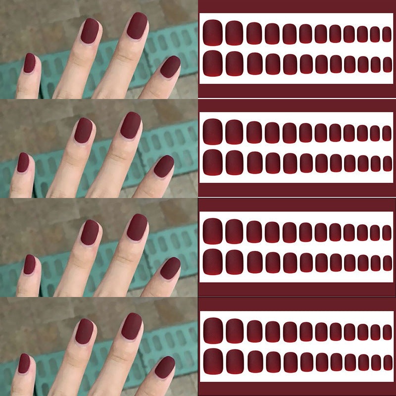 Matte Finish Press-On Nail Set Kalsten 178815*10mm0162