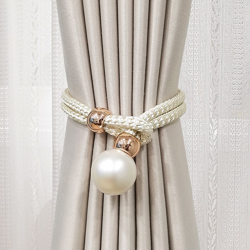 Elegant curtain tieback with decorative pearl Kalsten