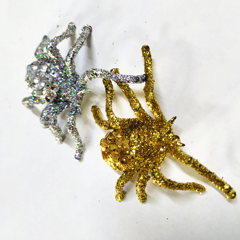Sparkling Glitter Spider Decorations Kalsten