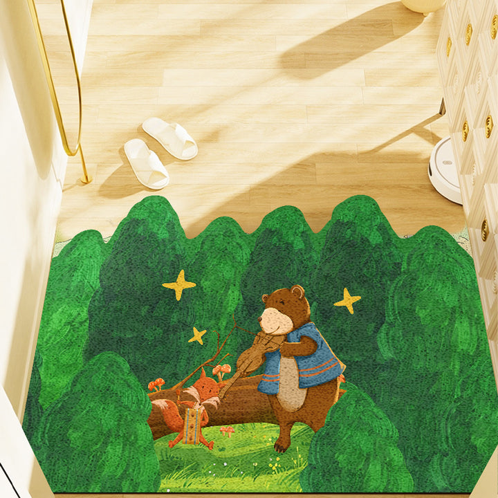 Playful Animal-Themed Bath Mat