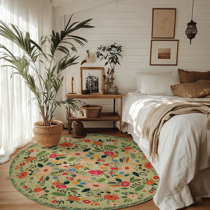 Floral Pattern Area Rug