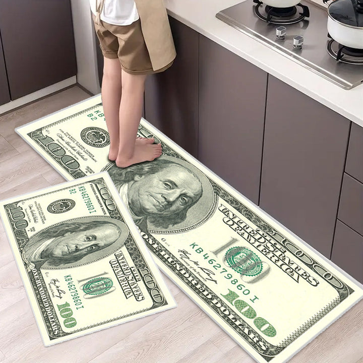 Creative Currency-Themed Area Rug