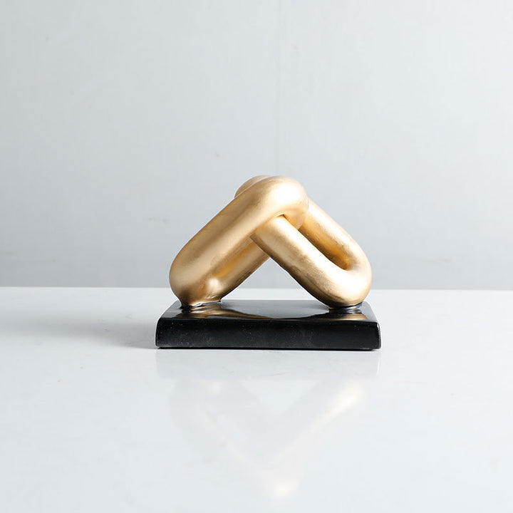 Abstract Decorative Chain Sculpture