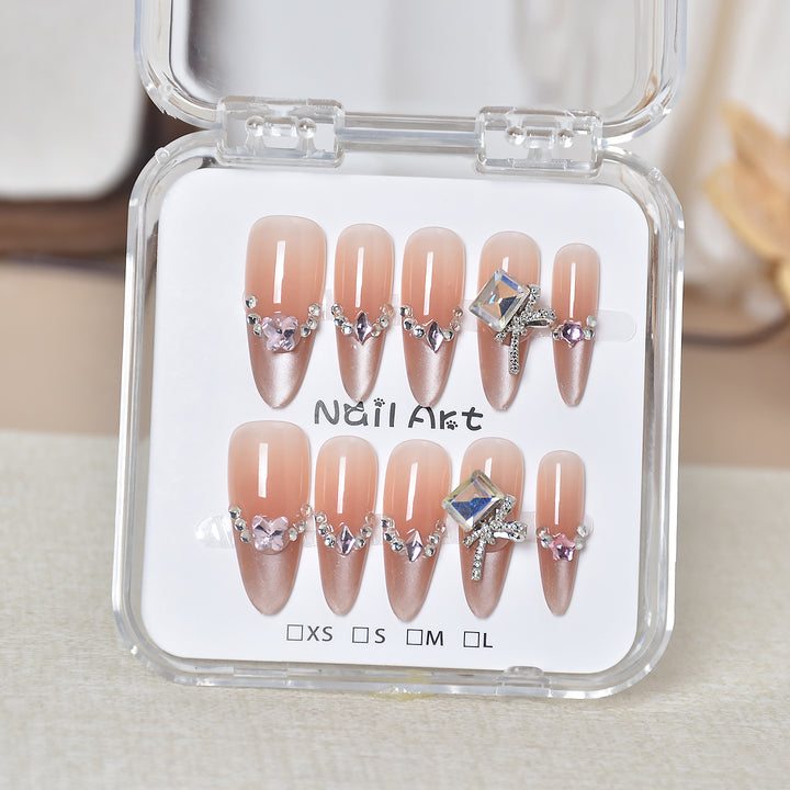 Premium Glamorous Press-On Nail Extensions Kalsten