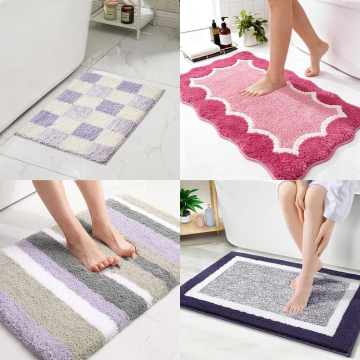Textured Memory Foam Bath Mat Kalsten