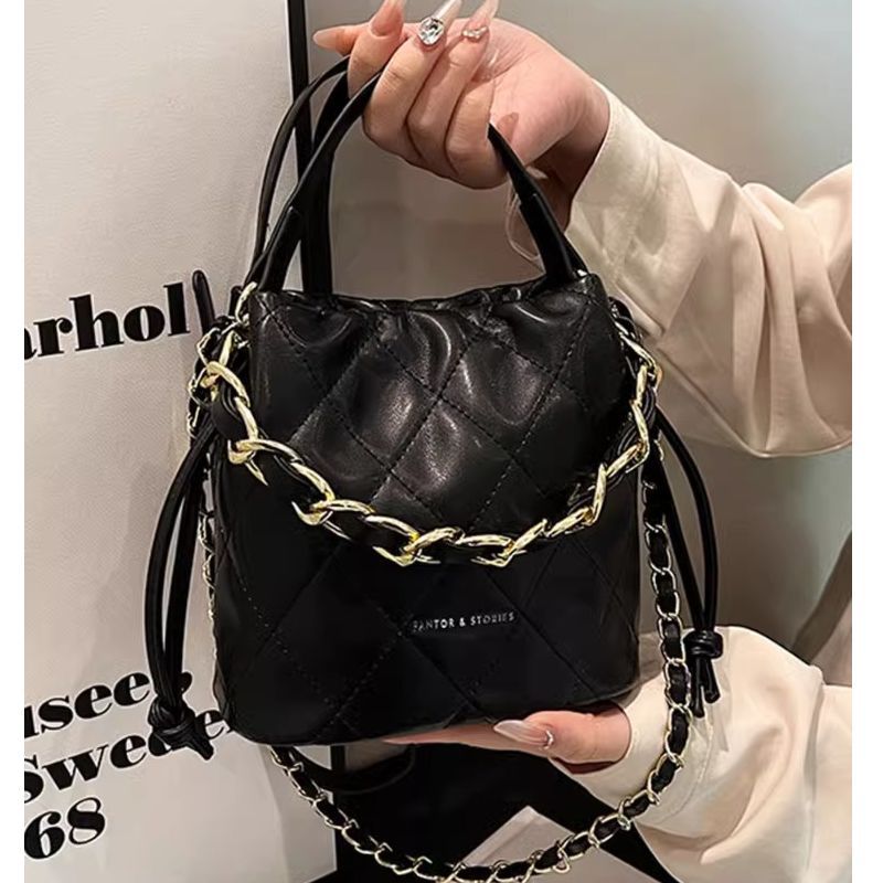 Quilted Mini Bucket Handbag Kalsten