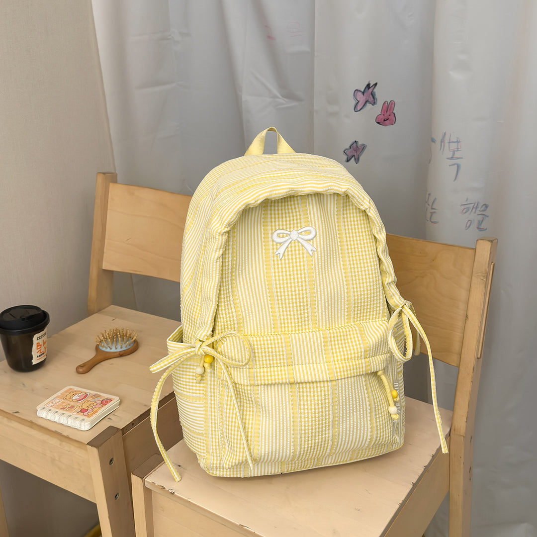 Cute Decorative Bow-Embellished Backpack Kalsten