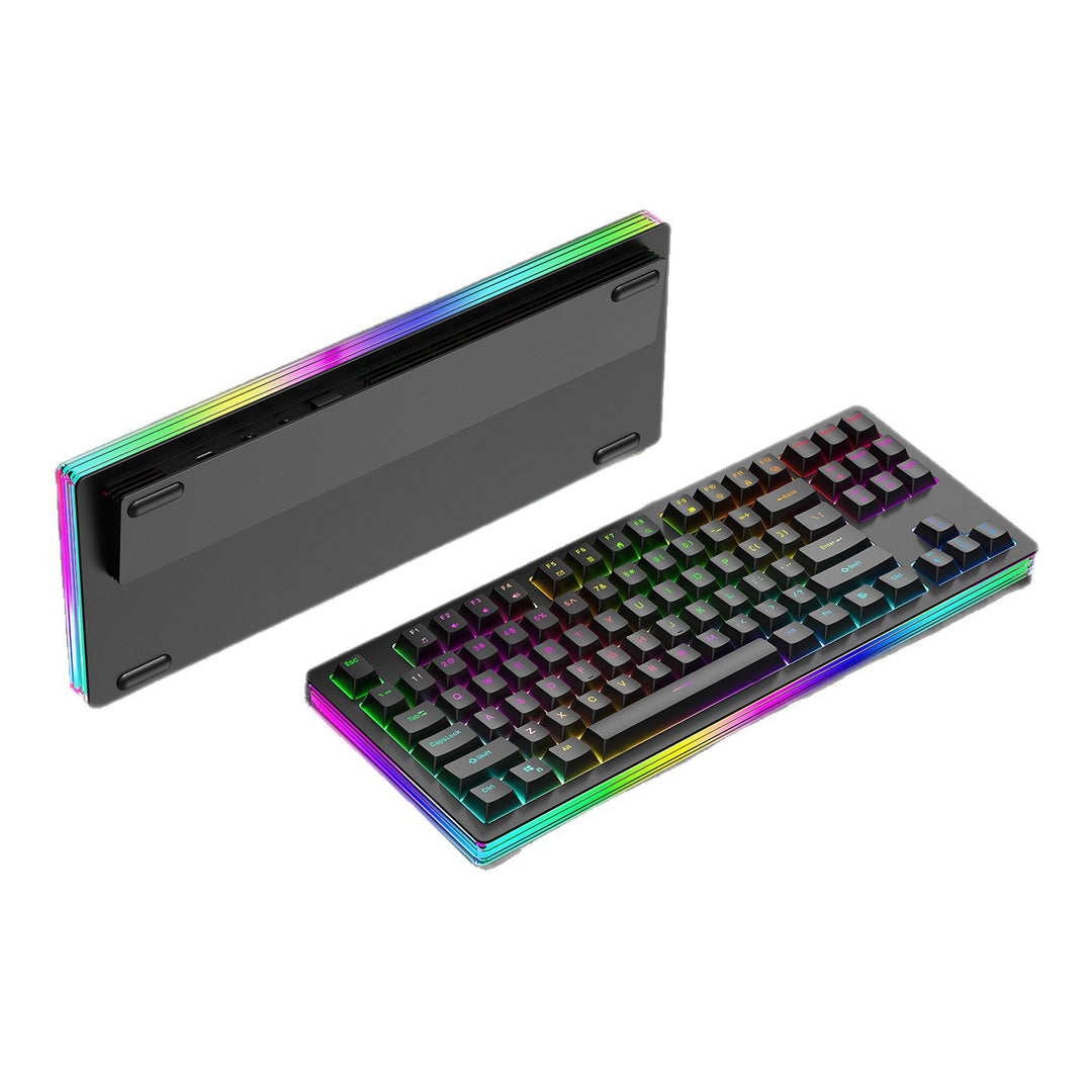 Rgb Gaming Keyboard with Mechanical Keys and Customizable Backlighting Kalsten