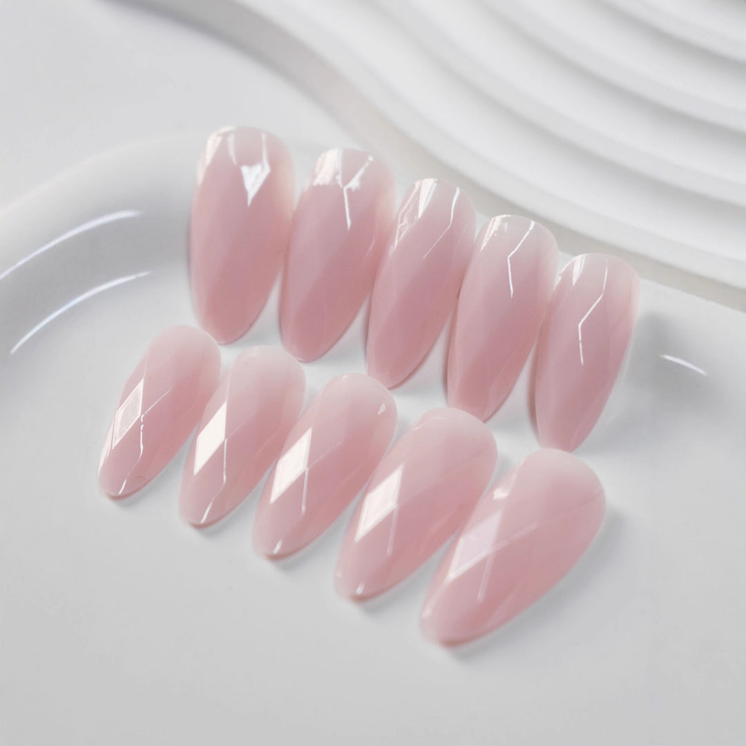 Premium Glossy Diamond-Shaped Press-On Nails Kalsten