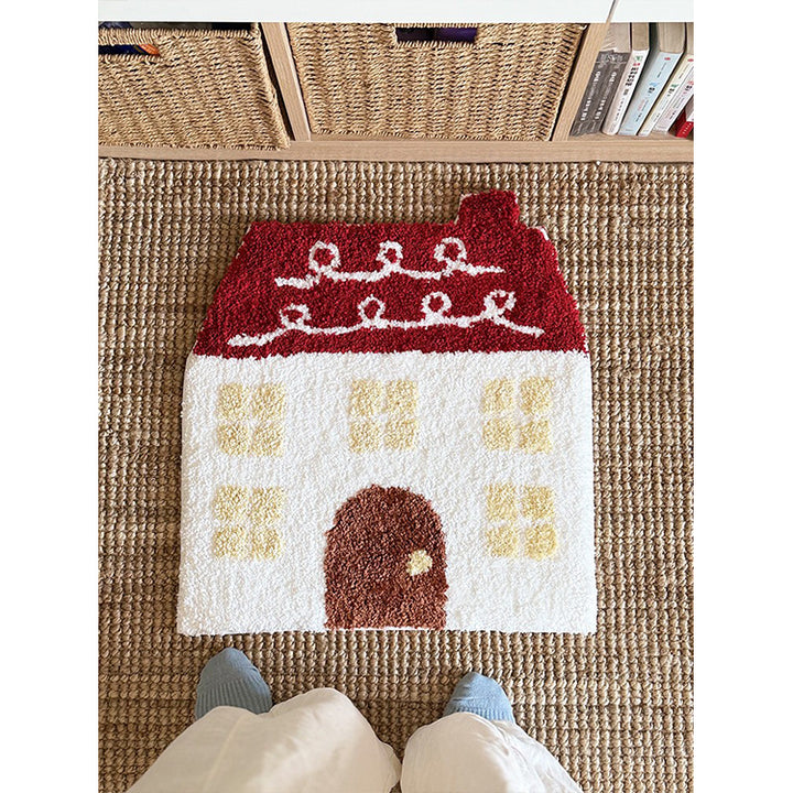 Whimsical House-Shaped Rug Kalsten