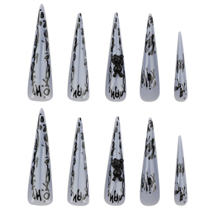Glamorous long lace nails Kalsten