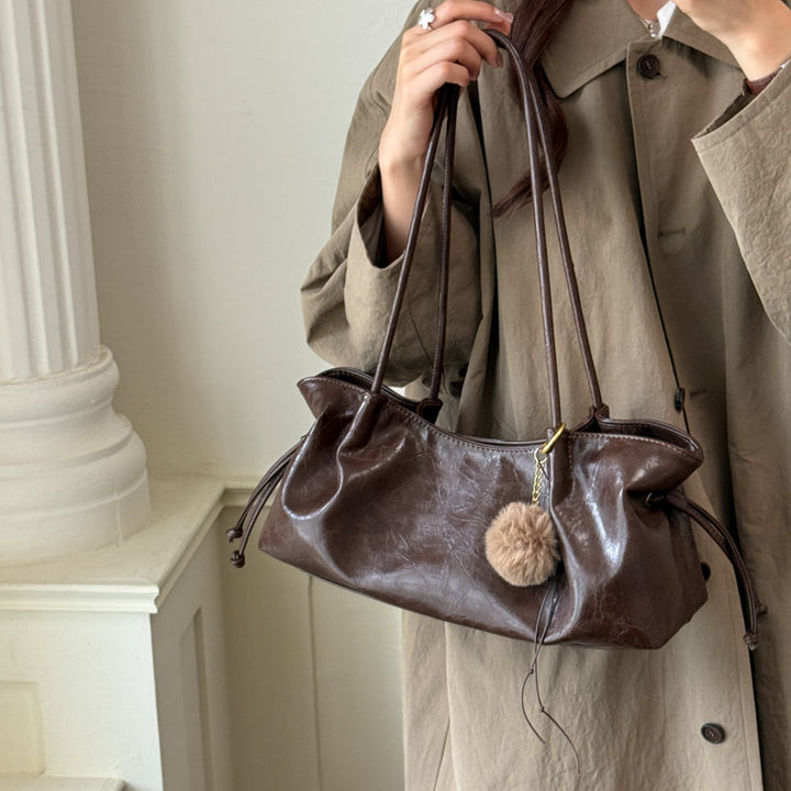 Chic Polka Dot Hobo Tote Bag