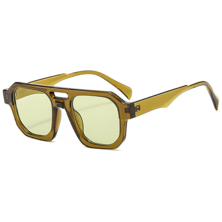 Women’s exclusive polygonal sunglasses with luxurious tortoiseshell pattern Kalsten