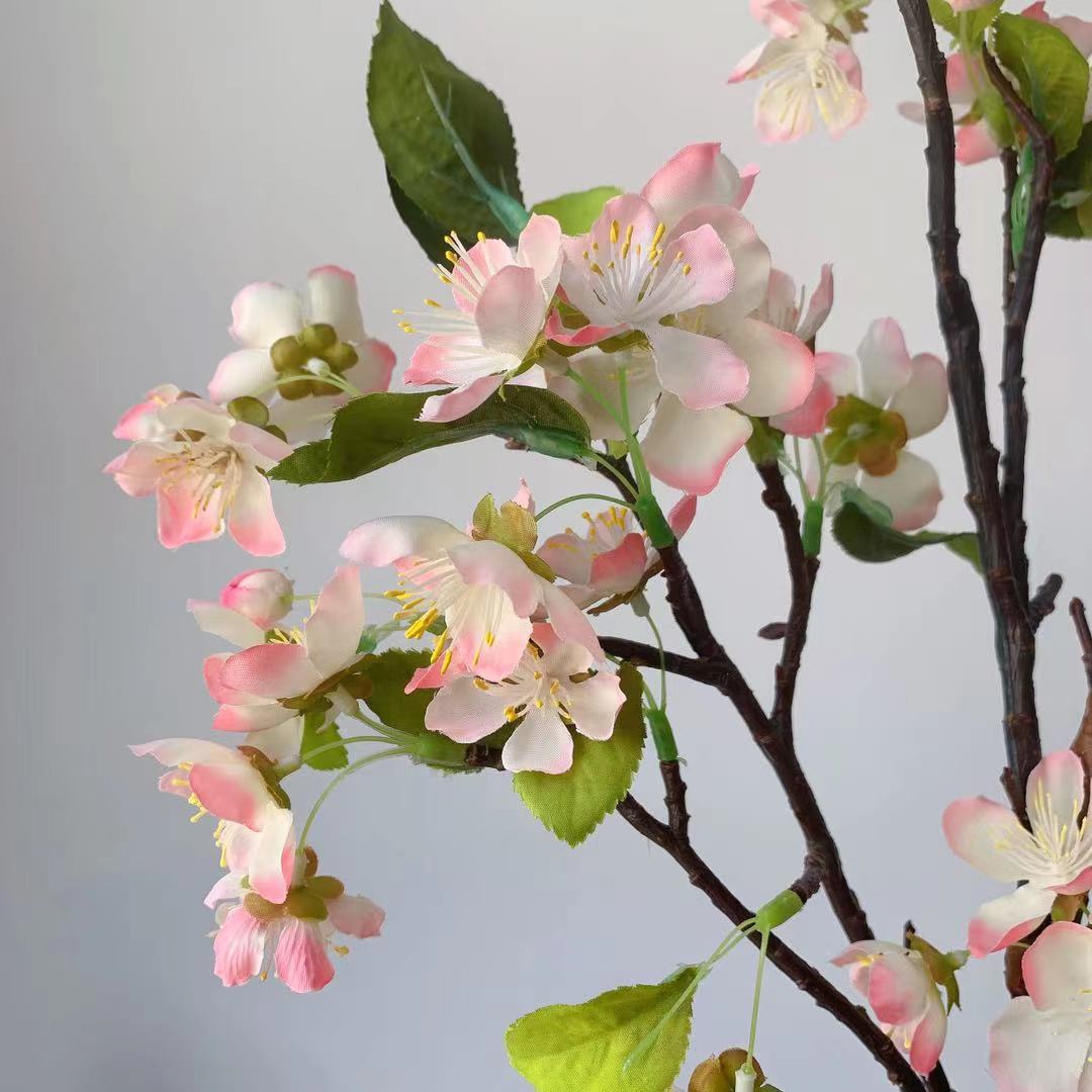 Lifelike Cherry Blossom Decorative Stem