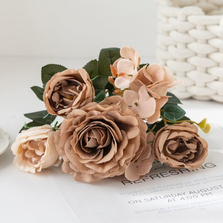 Lush Realistic Floral Bouquet Arrangement