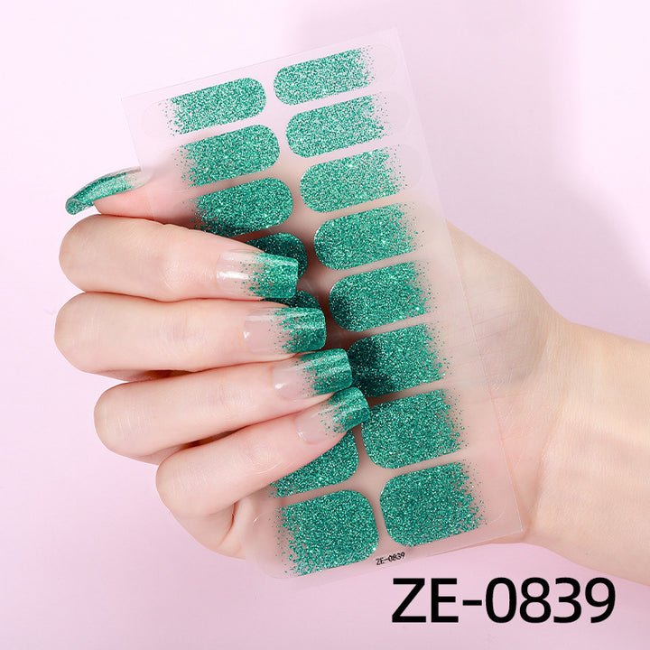 Shimmering Glitter Nail Strips