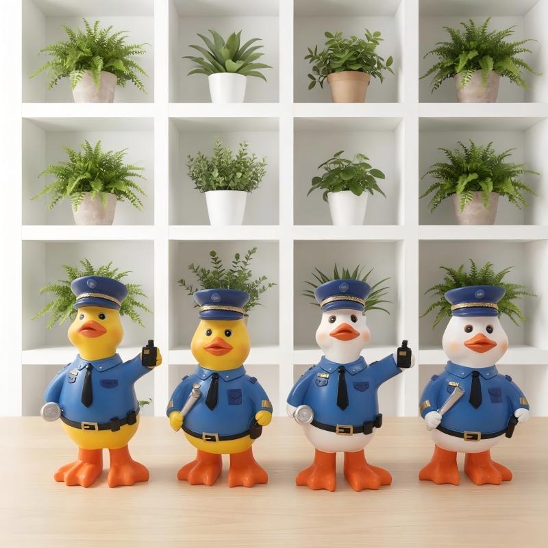 Funny police duck figure Kalsten