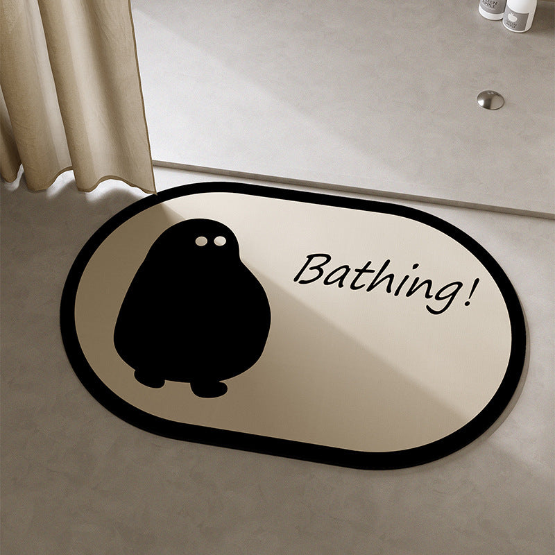 Playful Cat-Themed Bath Mat Kalsten
