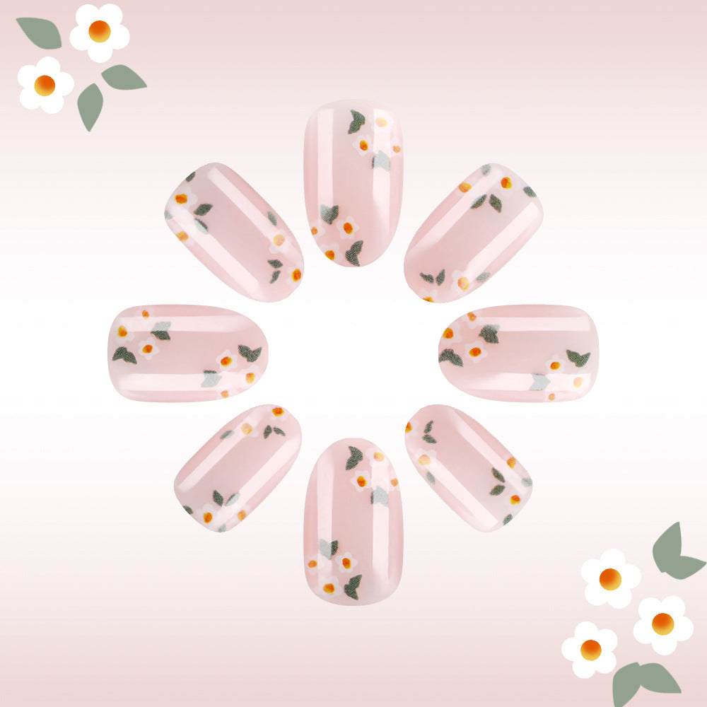 Floral Print Gel Nail Art Kalsten