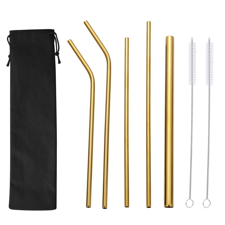 Stainless Steel Straw Set with Cleaning Brushes Kalsten