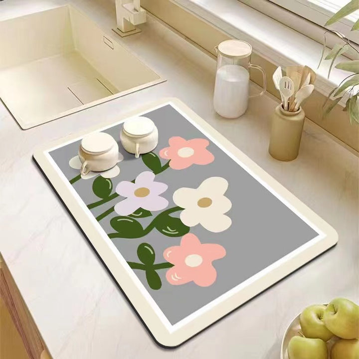 Decorative Kitchen Floor Mat Kalsten