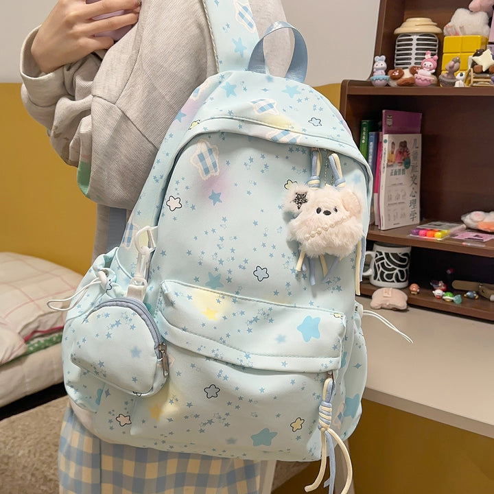 Cartoon-Embellished Casual Backpack Kalsten