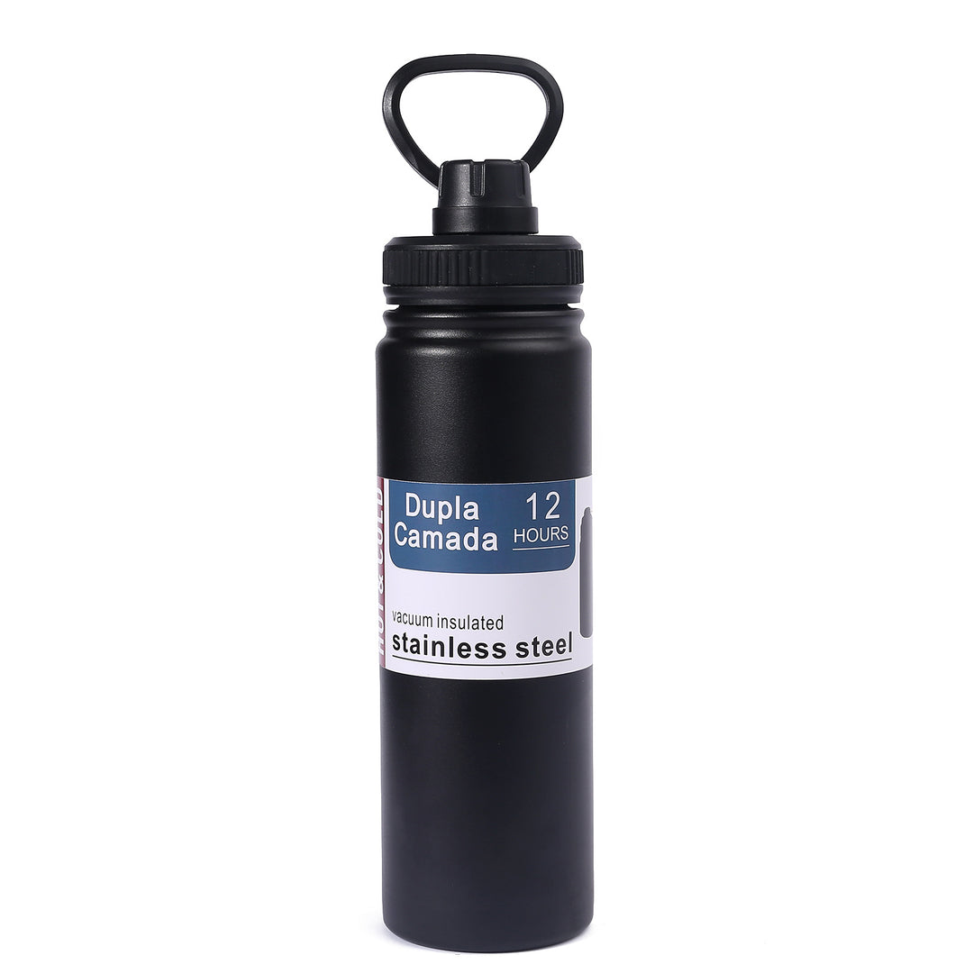 Ladies stainless steel vacuum water bottle with ergonomic handle Kalsten