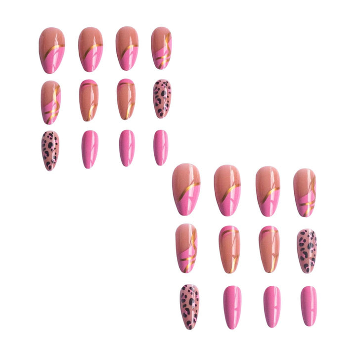 Artistic Nail Art Design Kit with Glamorous Metallic Accents