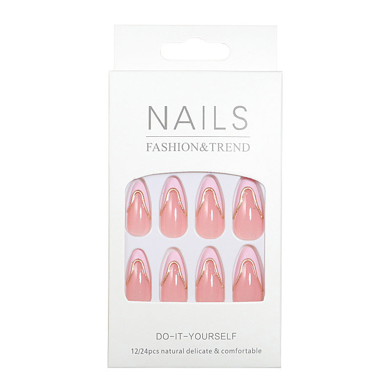 Elegant French Tip Nail Art Set Kalsten