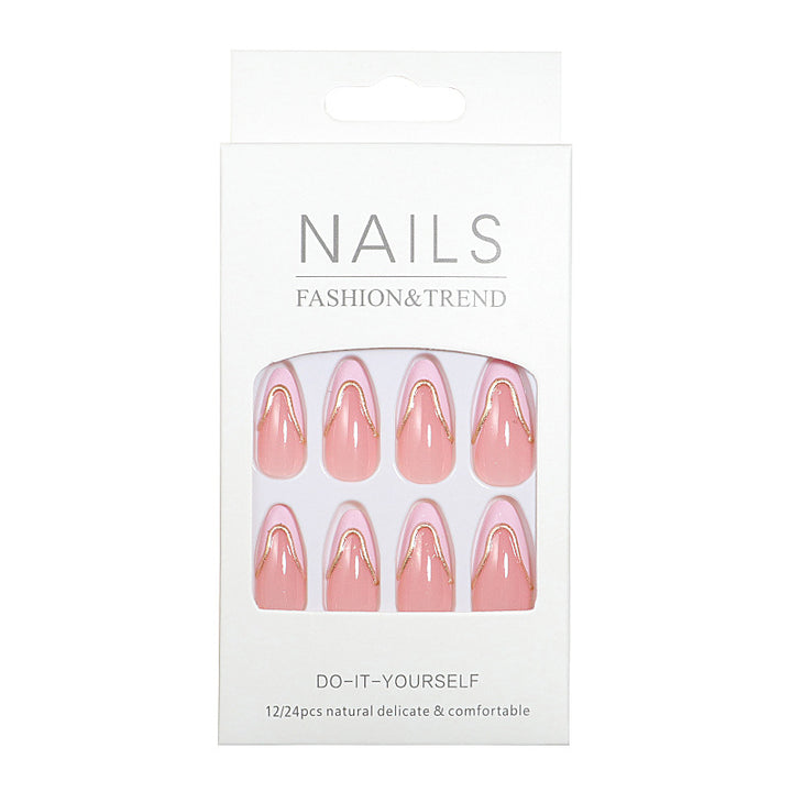 Elegant French Tip Nail Art Set Kalsten