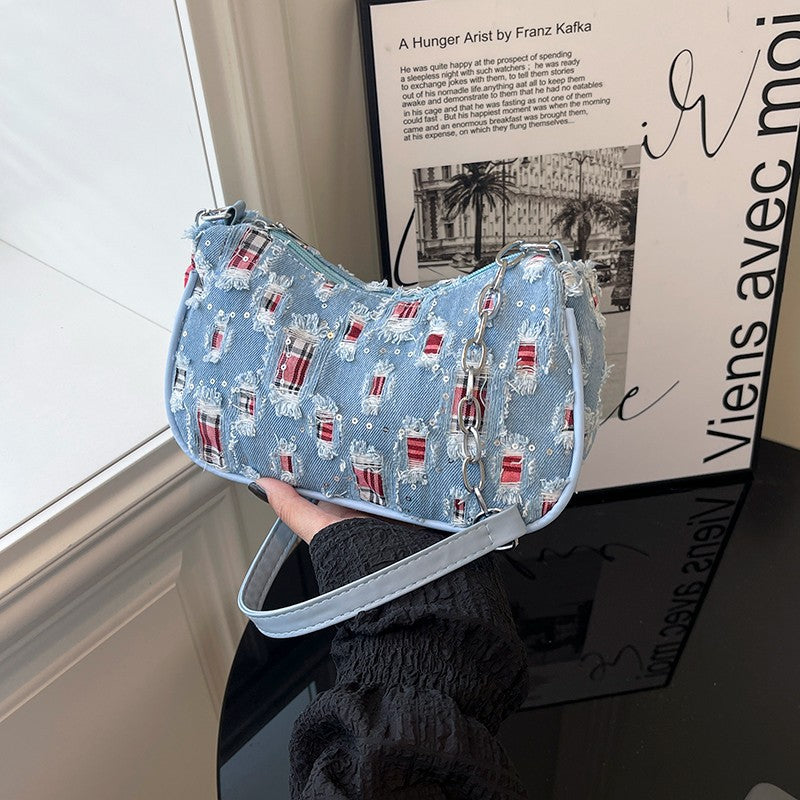 Starry Patterned Shoulder Bag