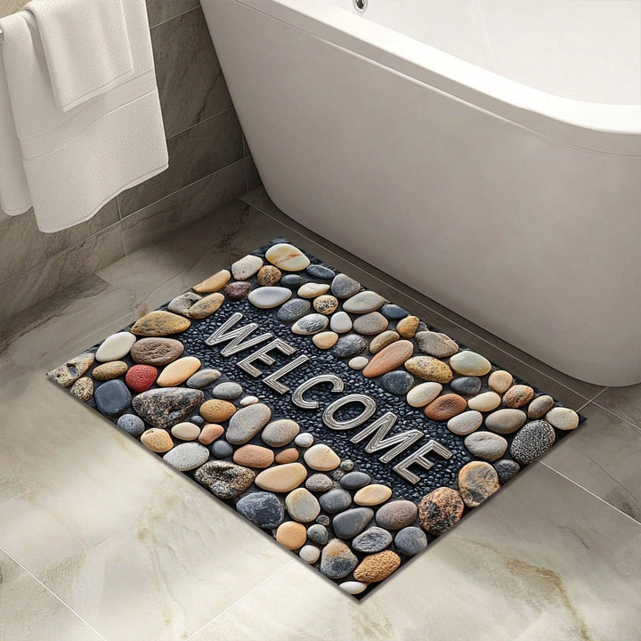 Decorative Geometric Welcome Mat Kalsten